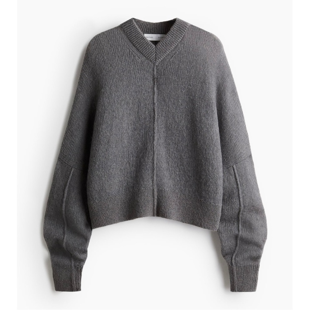 H&M Studio S/S 2025 Oversized Mohair-Blend Jumper Sweater Premium Wide Sleeves